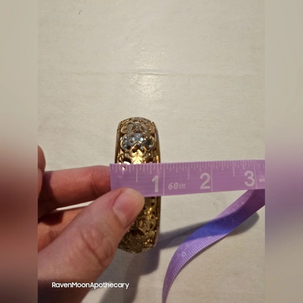 Vintage Brass Wide Bangle